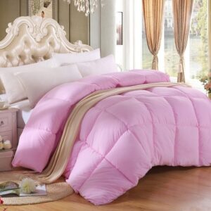 Peach Polyester Quilted Duvet